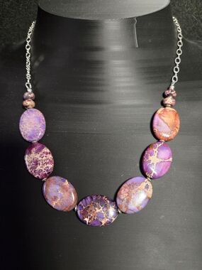 Artisan Purple Sea Sediment Jasper Necklace